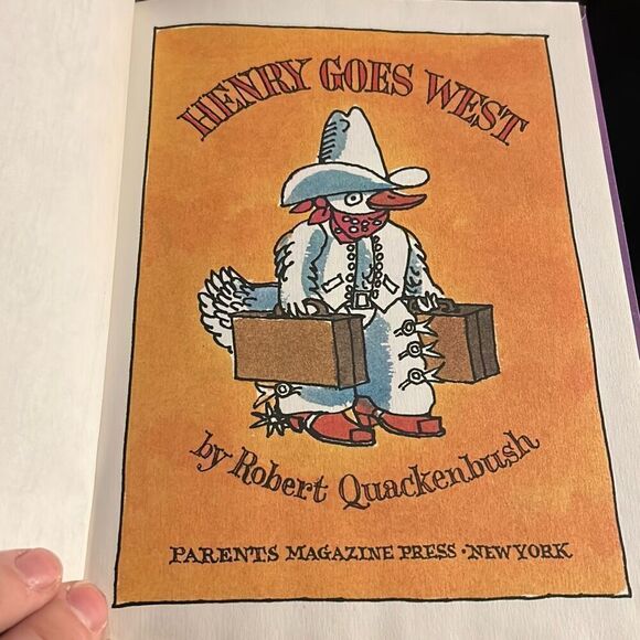 Henry Goes West by Robert Quackenbush, Vintage Hardcover 1982. - Picture 4 of 6